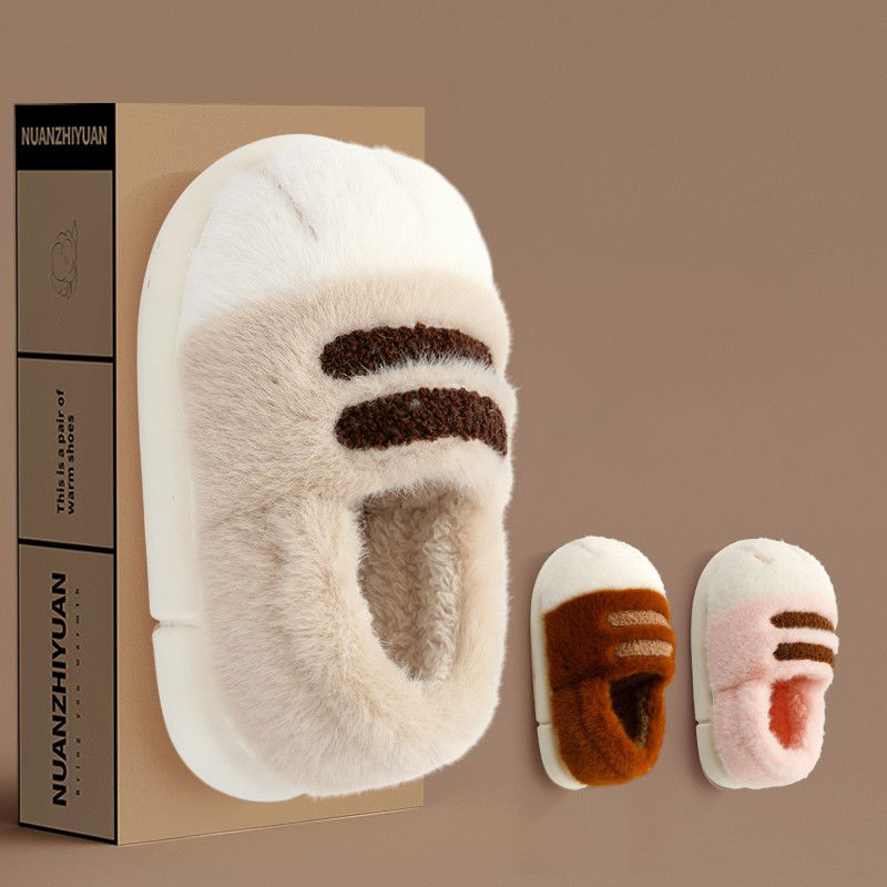 Loafer Slip On Men - かわいい立体猫足スリッパユニセックスホームふわふわスライドスリッポン毛皮ローファー女性動物子猫靴男性足スリッパ