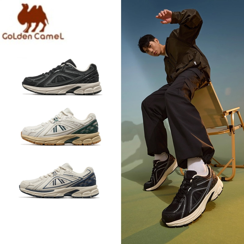 Men'S Shoes New Balance - ゴールデンキャメルメンズスポーツランニングシューズ通気性男性スニーカー快適なデザイナーウォーキングシューズ男性の夏の新