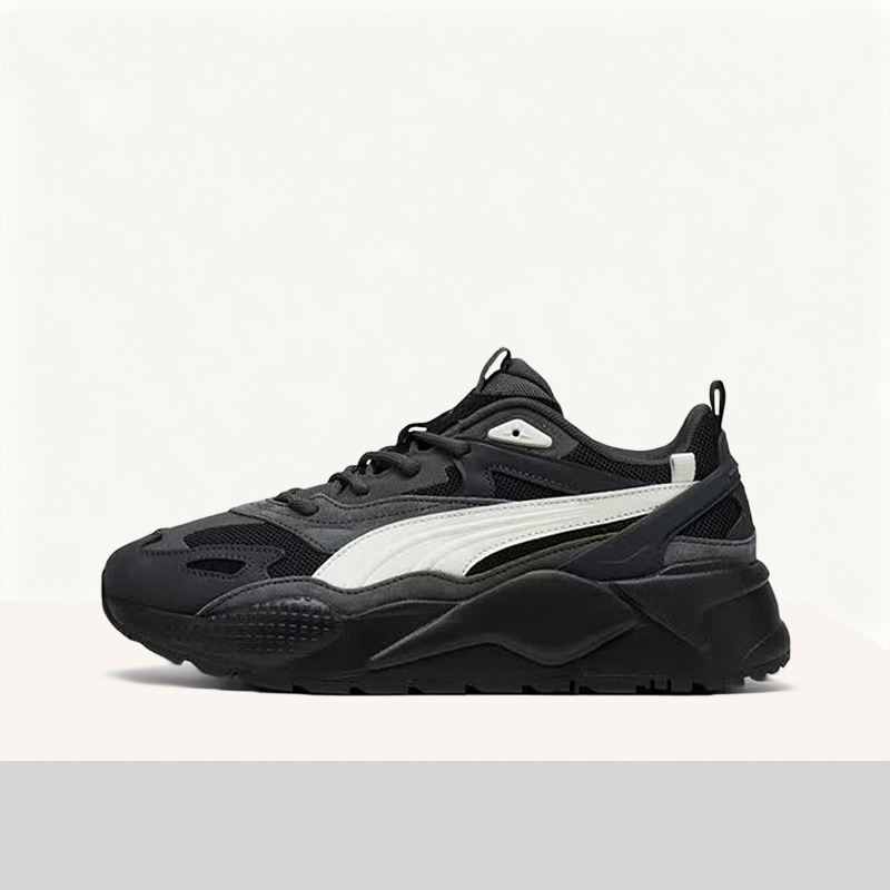 Men Shoes Puma - プーマ RS-X エフェクト 快適で多用途、ラウンドトゥ、耐久性があり、クッション性のある、男性と女性向けのロートップカジュアルスニーカー – ブラック