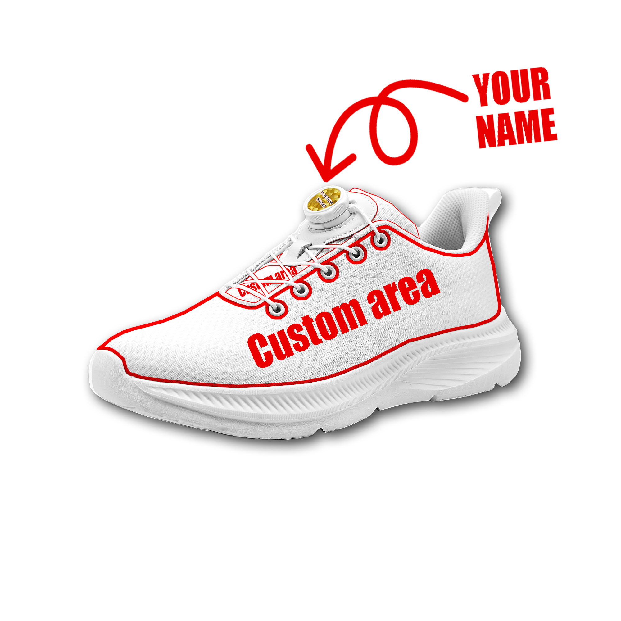 Men Shoes Name - カスタムウォーキングシューズ男性女性用回転ボタン付き紐なしシューズデザイン写真ロゴ名入り軽量スニーカーユニセックス