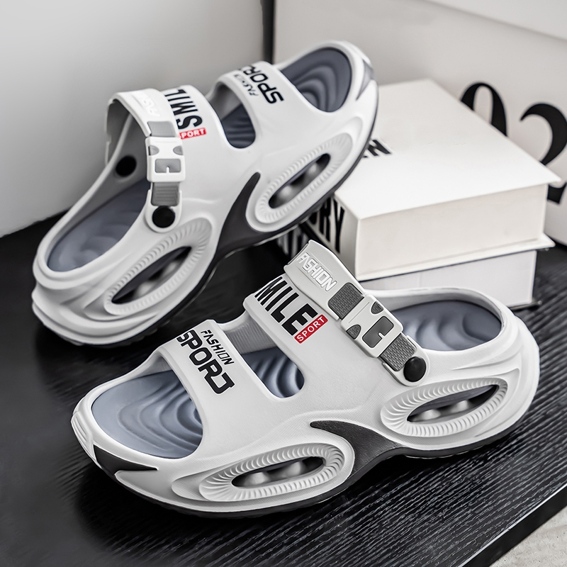 Men'S Shoes Daily Use - 夏の新メンズアウトドアスリッパビーチサンダル快適なソフトスライド下駄男性カジュアルシューズガーデンシューズ男性ビーチスリッパ
