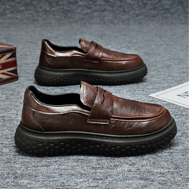2026年新作 メンズローファー ソフトレザー 厚底 カジュ - Loafer Slip On Men のレビューと価格
