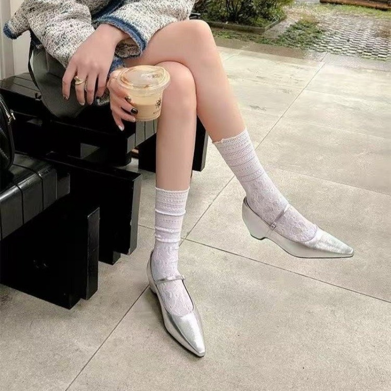 2026 新着甘いエレガントな靴女性ウェッジヒールメアリージ - Dress Shoe Pointed のレビューと価格