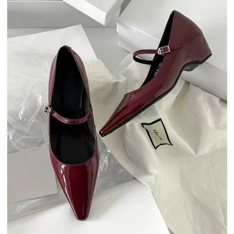 2026 新着甘いエレガントな靴女性ウェッジヒールメアリージ - Dress Shoe Pointed のレビューと価格