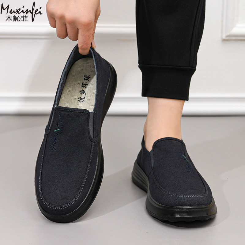 2026年春秋新作キャンバスシューズメンズ通気性抜群快適布靴 - Loafer Slip On Men のレビューと価格