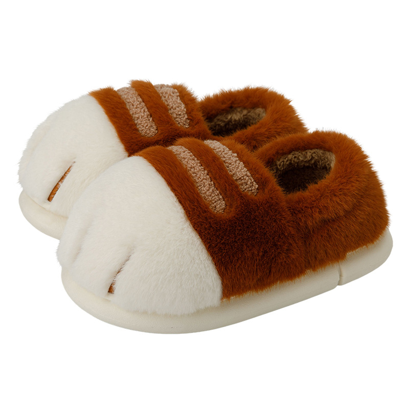 かわいい立体猫足スリッパユニセックスホームふわふわスライドス - Loafer Slip On Men のレビューと価格