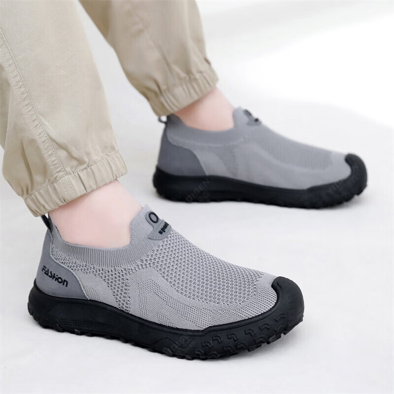 夏のメンズカジュアルシューズ弾性スリップオンデザイン衝突防止 - Men'S Shoes Daily Use のレビューと価格