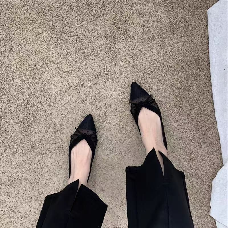 2026年夏新作 水玉模様 シングルシューズ エアメッシュ  - Dress Shoe Pointed のレビューと価格