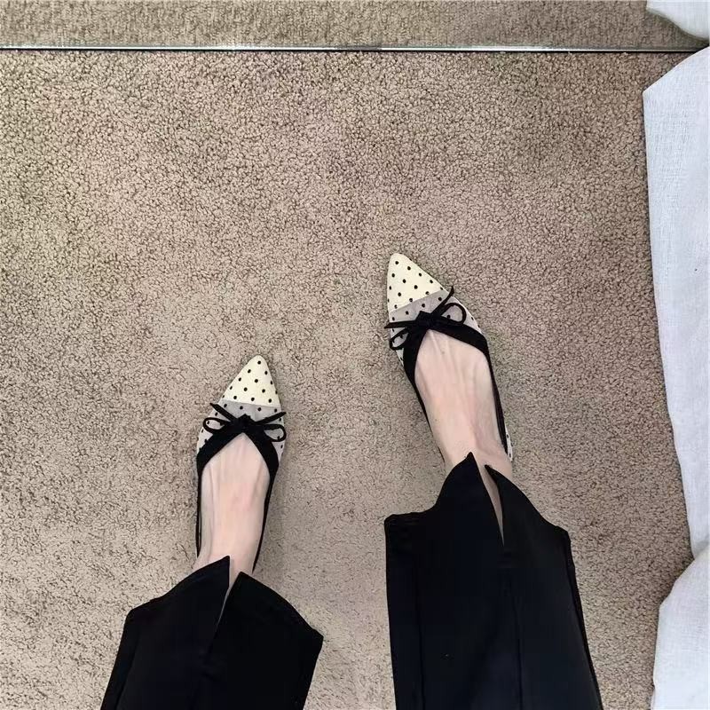 2026年夏新作 水玉模様 シングルシューズ エアメッシュ  - Dress Shoe Pointed のレビューと価格