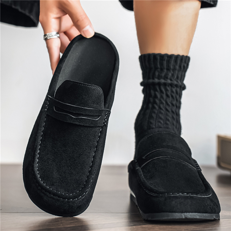 カップル向け通気性ウォーキングシューズ、レザーローファー、ハ - Loafer Slip On Men のレビューと価格