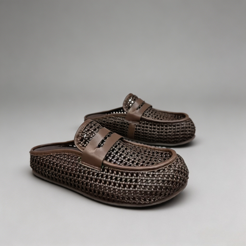 高級感のあるメンズミュール 2026年夏新作 厚底ウェッジプ - Loafer Slip On Men のレビューと価格