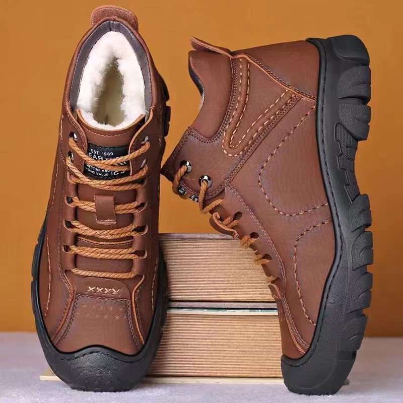 メンズブーツ レースアップ アンクルブーツ 新作 冬用 プラ - Men'S Shoes Daily Use のレビューと価格