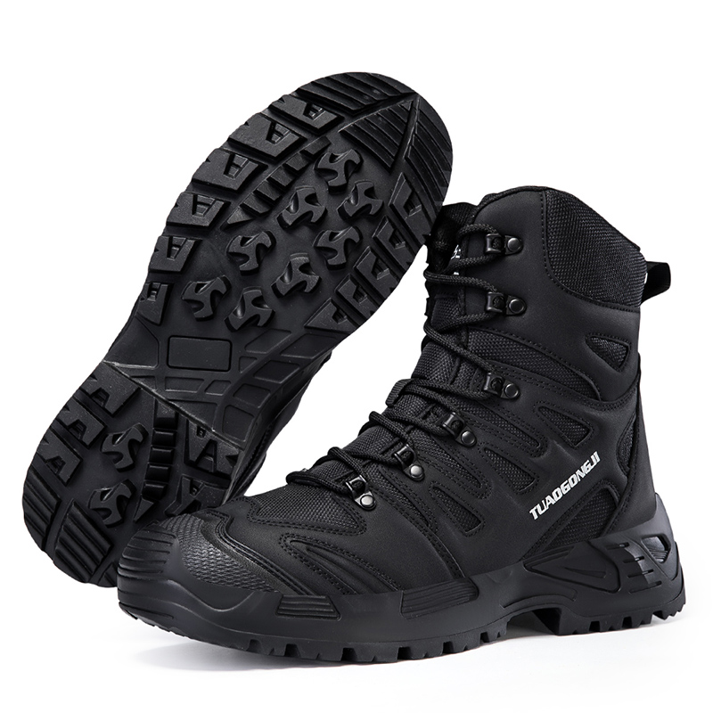 男性の屋外ハイキング戦術ブーツ足首デザートブーツスポーツ登山 - Men Shoes Boots のレビューと価格